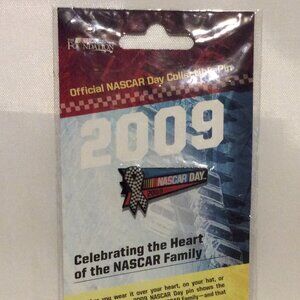 Official NASCAR 2009 Nascar Day Collectible Lapel Hat Pin NEW Vintage